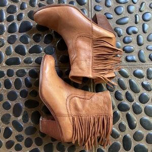 Sam Edelman Leather Fringe Boots